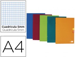 Libreta Liderpapel Scriptus A4 48h 90g/m² c/5mm. colores surtidos